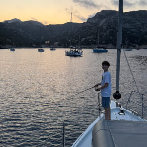 Angeln beim Jugend Segelurlaub